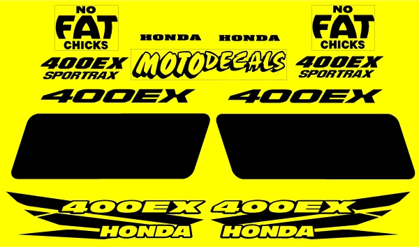 WWW.MOTODECALS.COM 400EX sticker kit